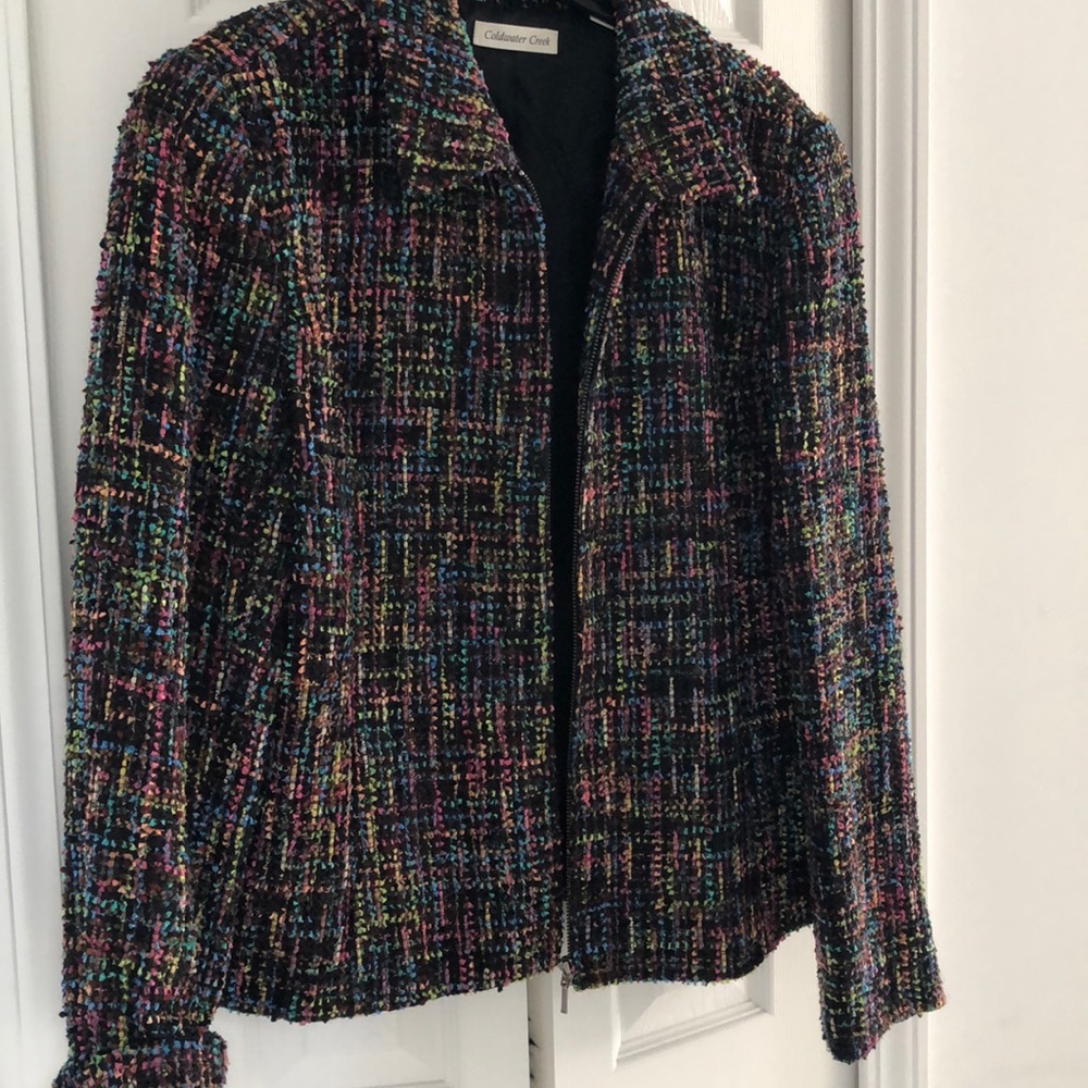Multi colored Boucle jacket.